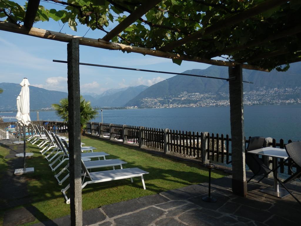 Luxerioeses Apartment 52 Viralago Mit Privatstrand Gambarogno Kültér fotó
